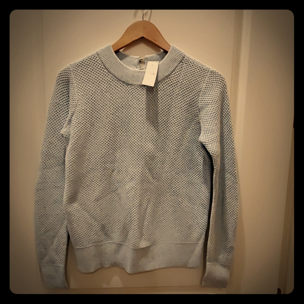NWT Loft Stitchy Back Keyhole Sweater